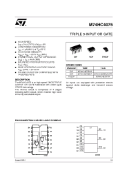 Datasheet M74HC4075 manufacturer STMicroelectronics